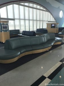 seating area inside the Port Canaveral Terminal