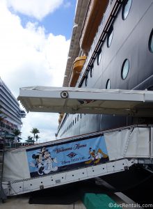 ramp to lead guests on to the Disney Dream