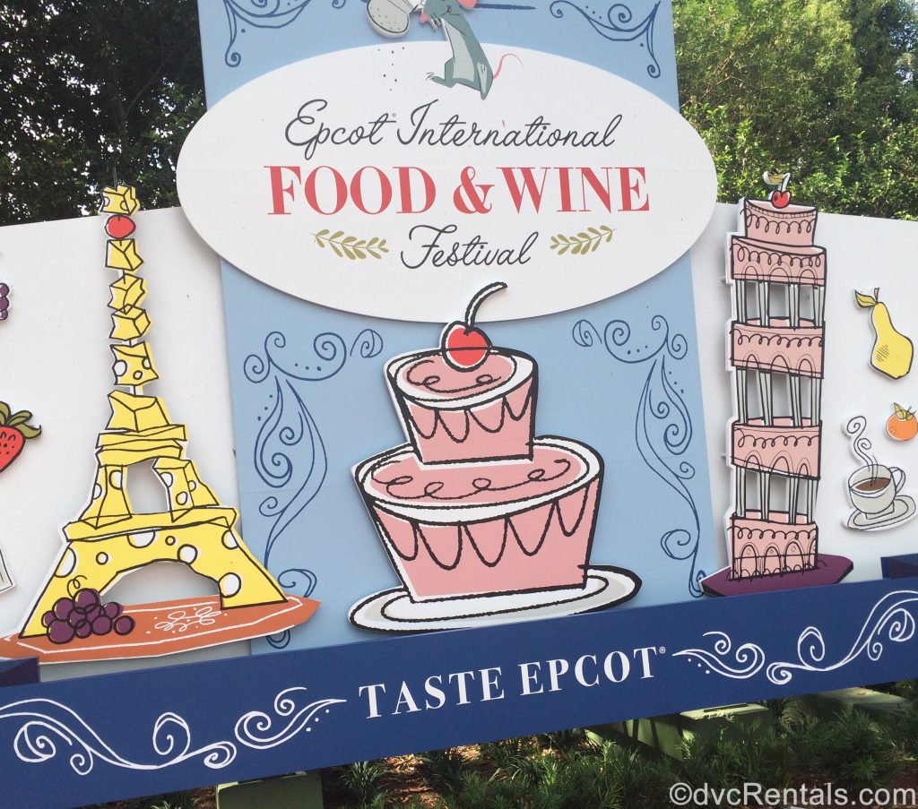 Epcot International Food and Wine Sign