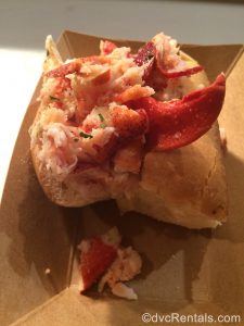 Lobster Roll from the Epcot Food and Wine Festival