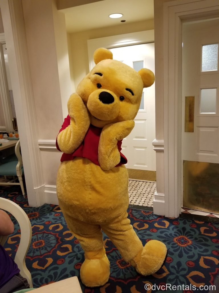 Winnie the Pooh from the character breakfast at 1900 Park Fare