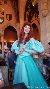 Princess Ariel at Cinderella’s Royal Table