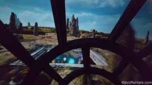 Millennium Falcon: Smugglers Run, view from the cockpit