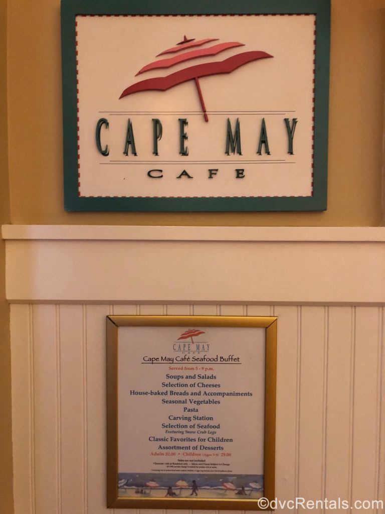 Cape May Café sign