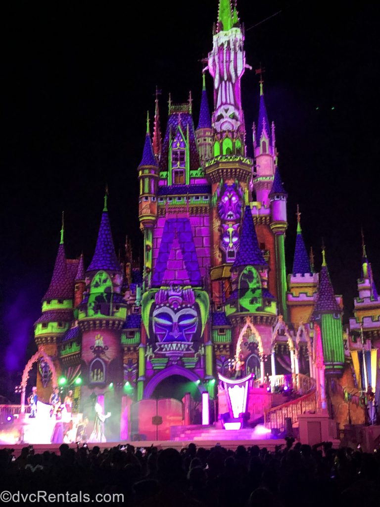 Cinderella Castle During the Villain After Hours Event