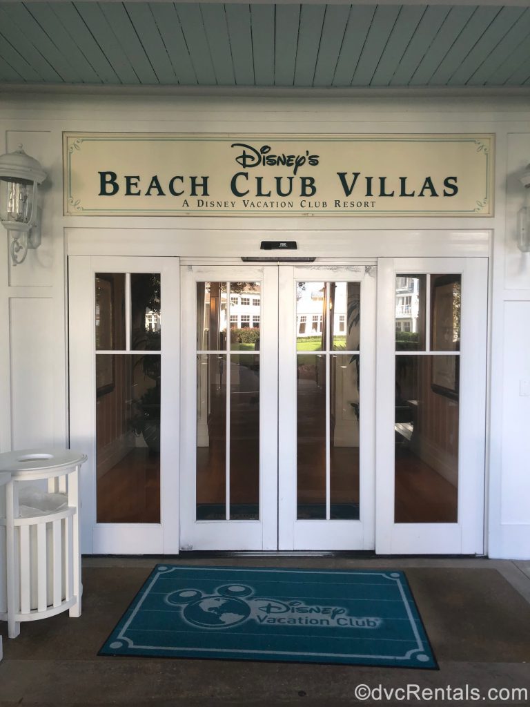 Entrance to Disney’s Beach Club Villas