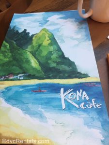 Kona Café Menu at Disney’s Polynesian Villas & Bungalows