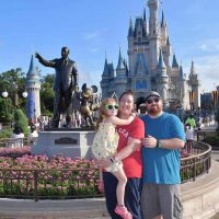 guest blogger Meg and her family at the Magic Kingdom