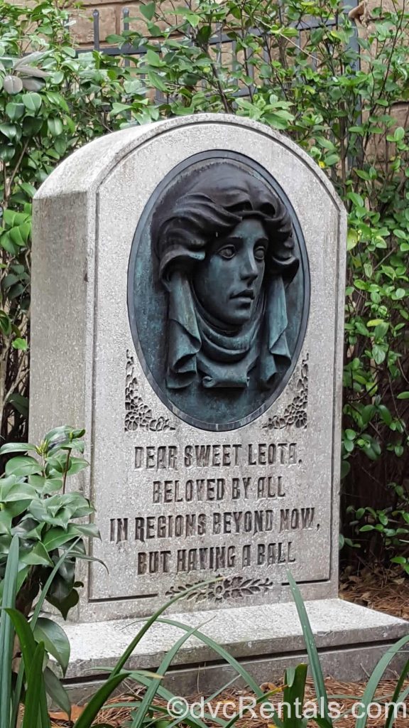 Madame Leota’s tombstone