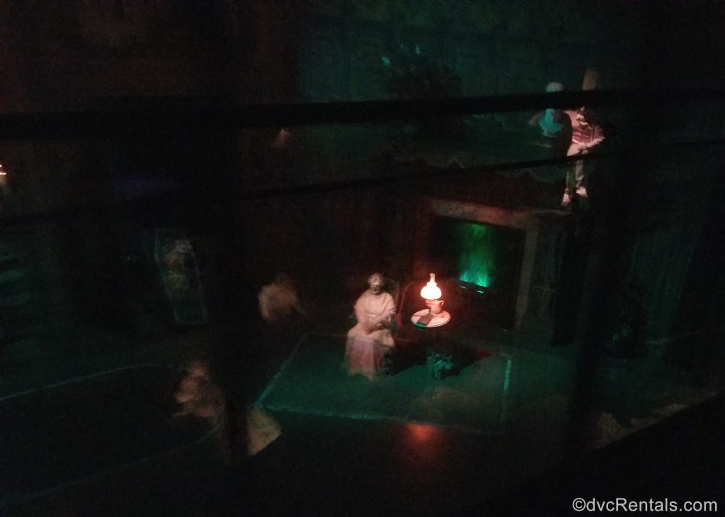 Birthday Party scene in the Haunted Mansion