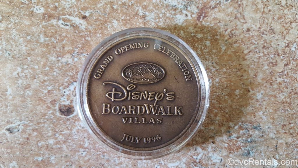 Disney’s Boardwalk Villas Grand Opening Coin