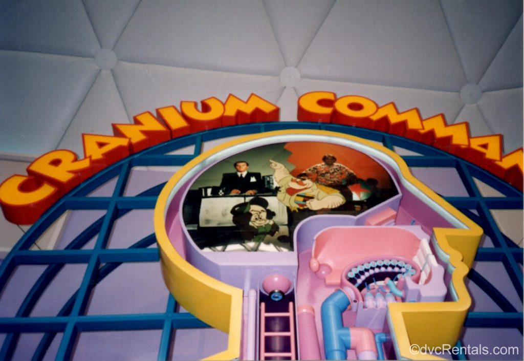 Cranium Command Sign from inside the attraction