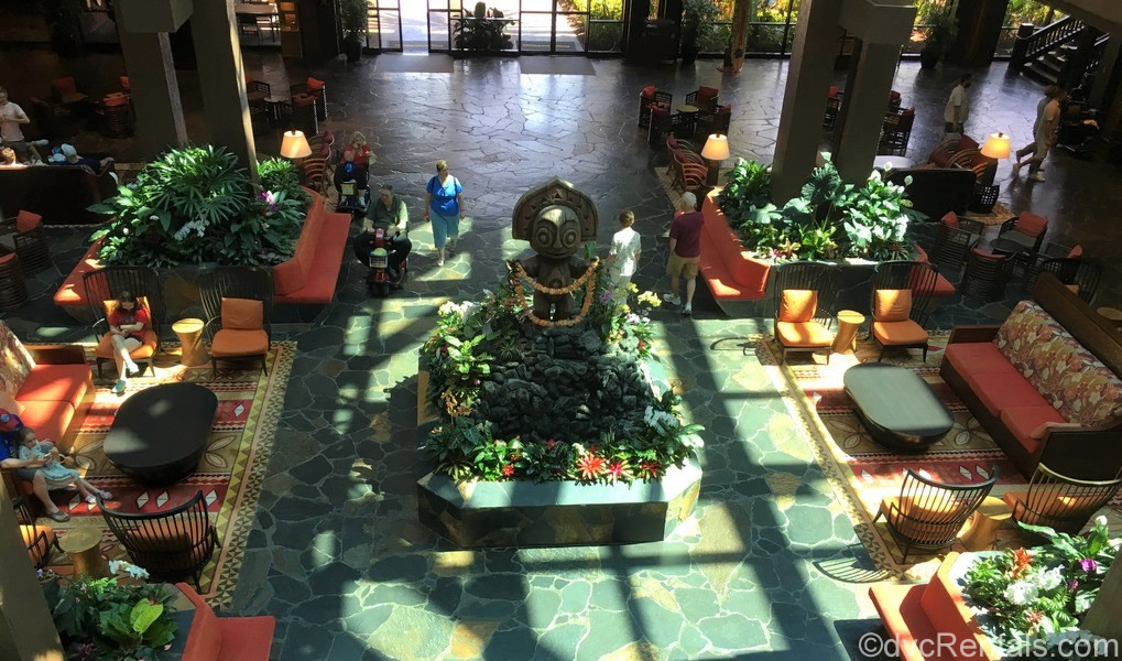 Lobby at Disney’s Polynesian Villas and Bungalows