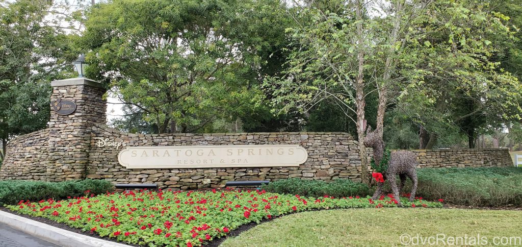 Sign for Disney’s Saratoga Springs Resort & Spa