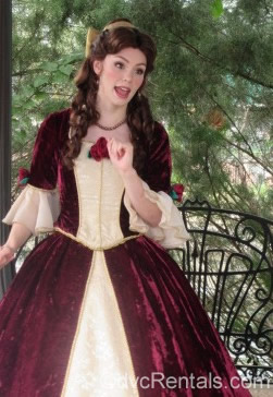 Belle in France at part of the Epcot International Festival of the Holidays