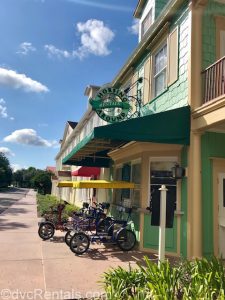 Bike Rentals area at Disney’s Saratoga Springs Resort & Spa