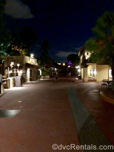 empty walkway at Disney’s Magic Kingdom