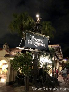 Pirates of the Caribbean sign
