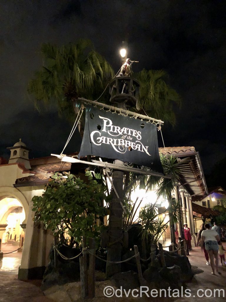 Pirates of the Caribbean sign