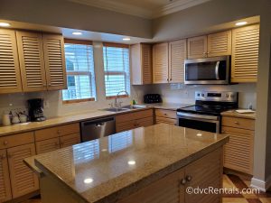 Kitchen in a 3 bedroom Grand Villa at Disney’s Old Key West
