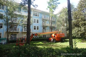 construction at Disney’s Saratoga Springs Resort & Spa