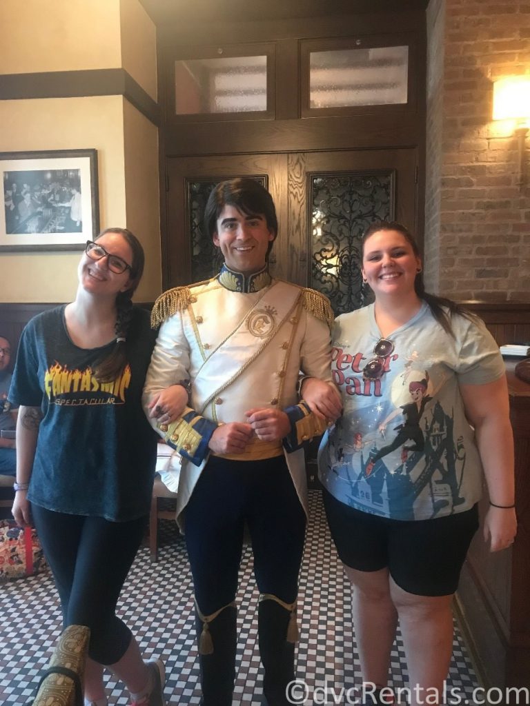 Prince Eric with Team Members Carly and Alyssa
