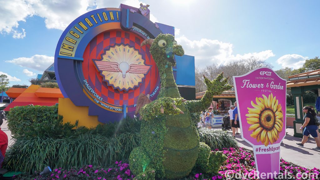 Figment Topiary at the Epcot International Flower and Garden Festival
