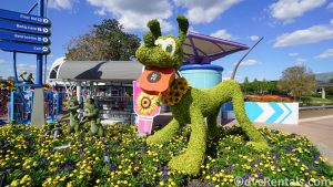 Pluto Topiary at the Epcot International Flower and Garden Festival