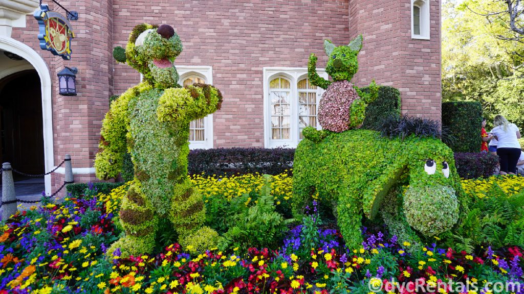 Eeyore and Tigger Topiaries at the Epcot International Flower and Garden Festival