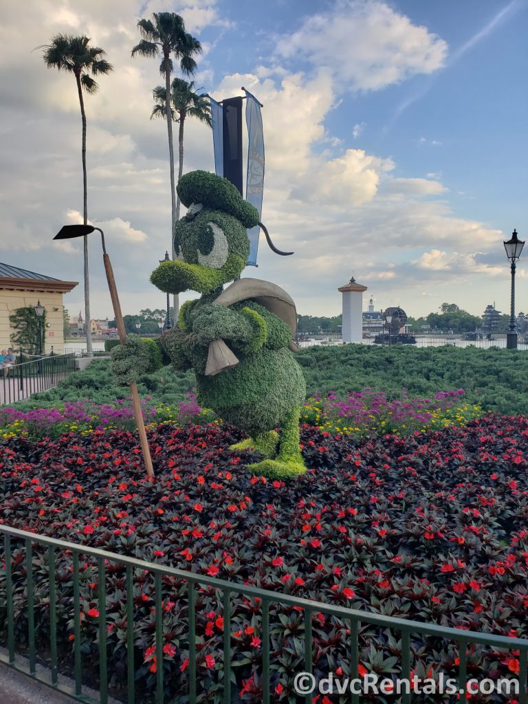 Donald Duck Topiary at the Epcot International Flower and Garden Festival