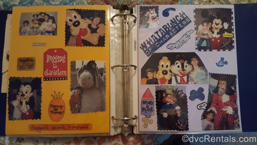 Disney scrapbook