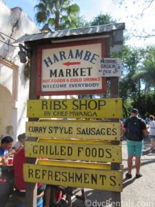Harambe Market sign