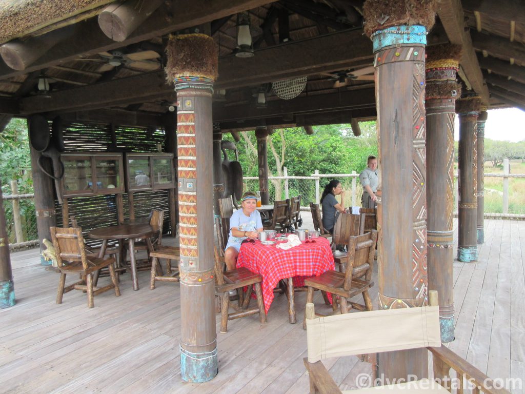 Dining area for the Wild Africa Trek