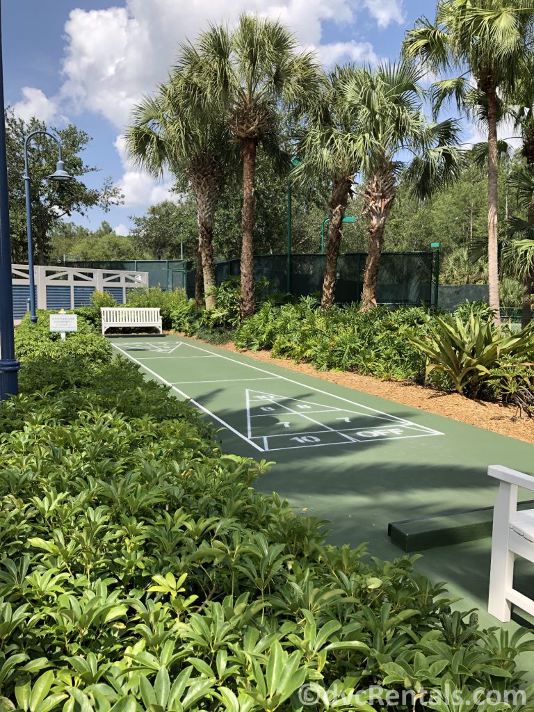 shuffleboard court at Disney’s Old Key West
