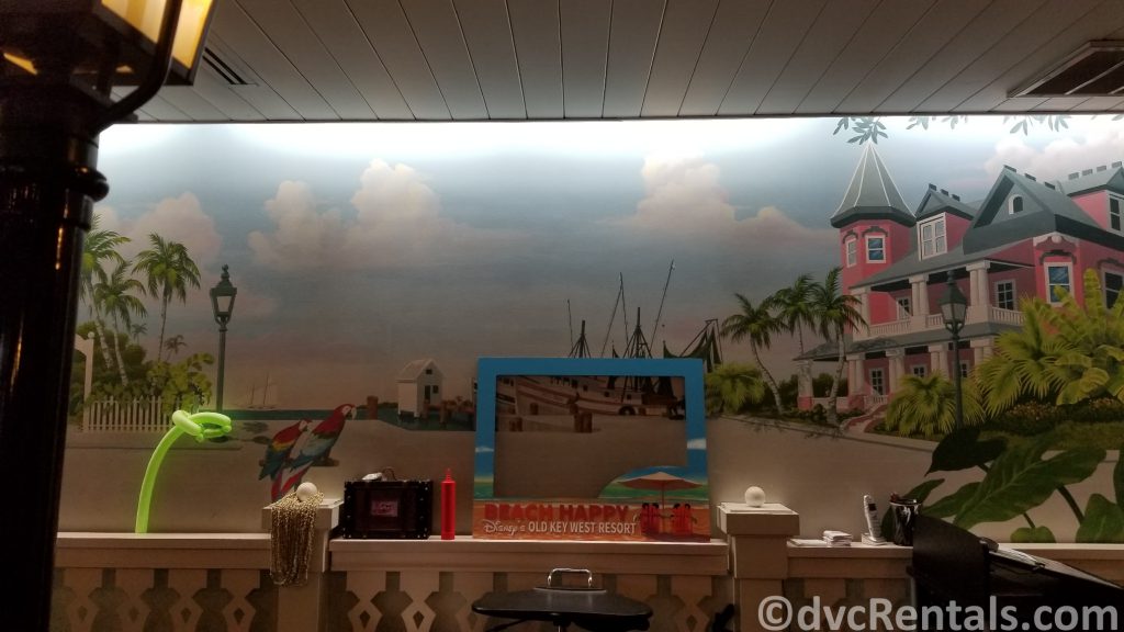 check-in area at Disney’s Old Key West