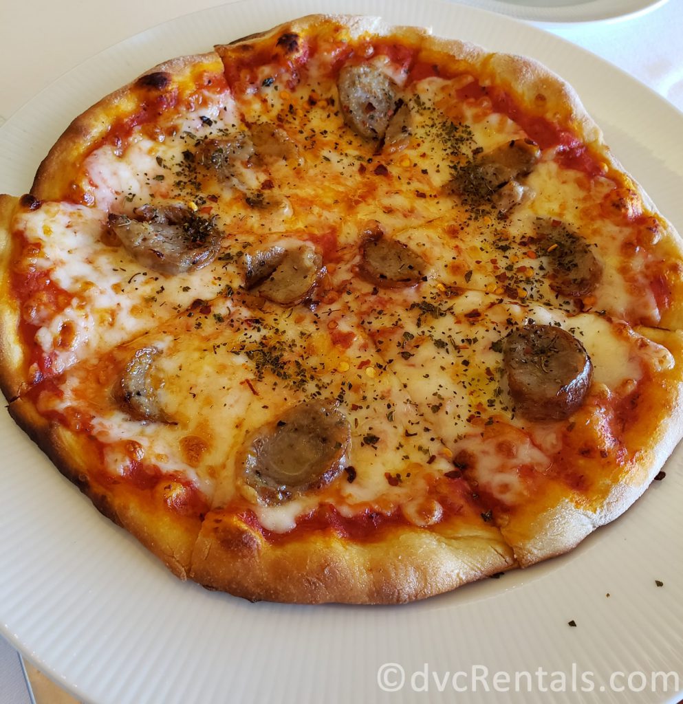 Spicy Italian sausage flatbread from Palo