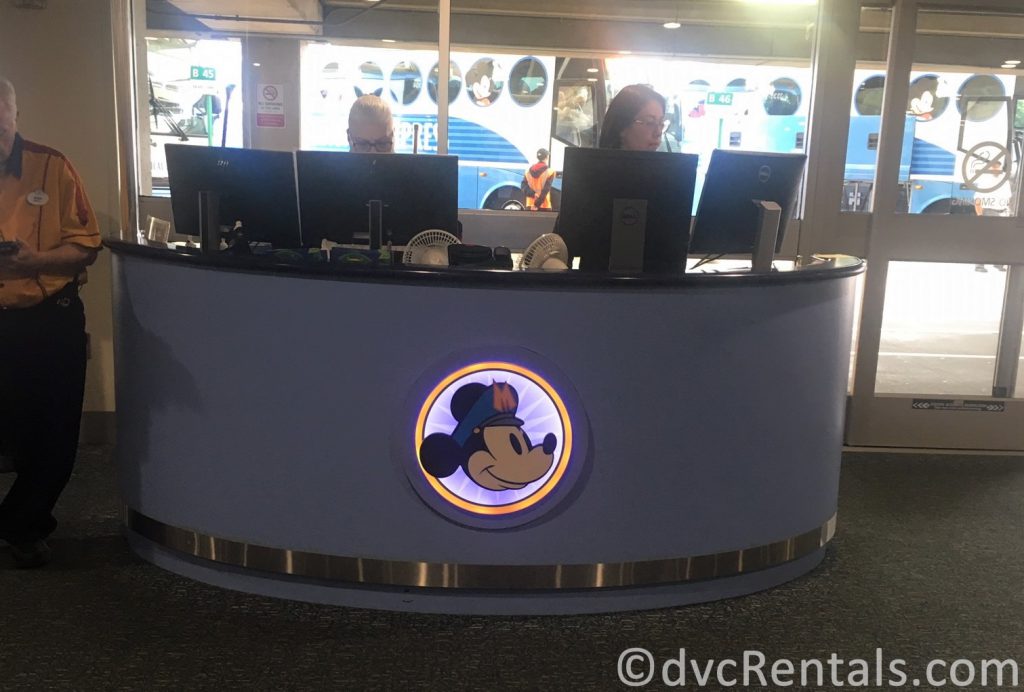 Disney’s Magical Express desk at the Orlando airport