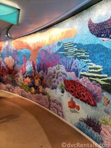 Finding Nemo tile mosaic aboard the Disney Dream