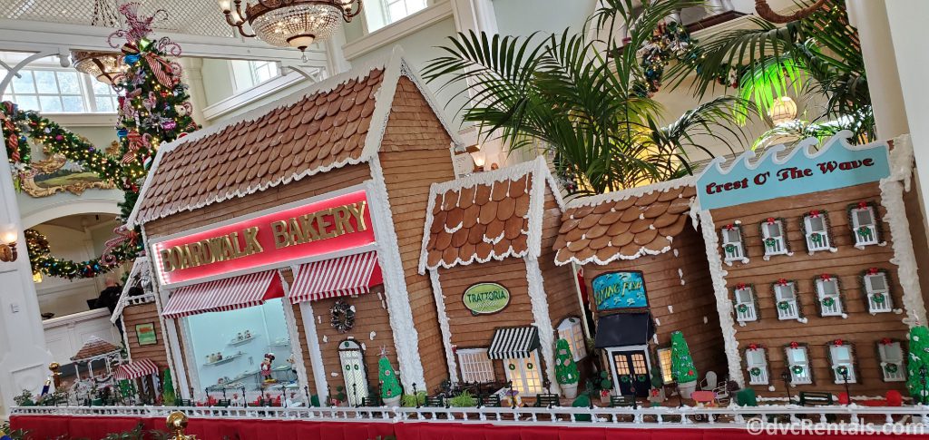 Gingerbread replica of Disney’s Boardwalk