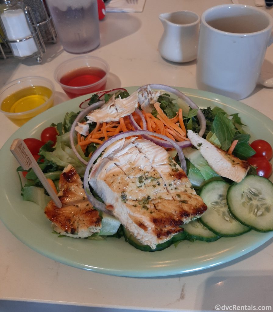 Picture of salad from Beaches & Cream Soda Shop