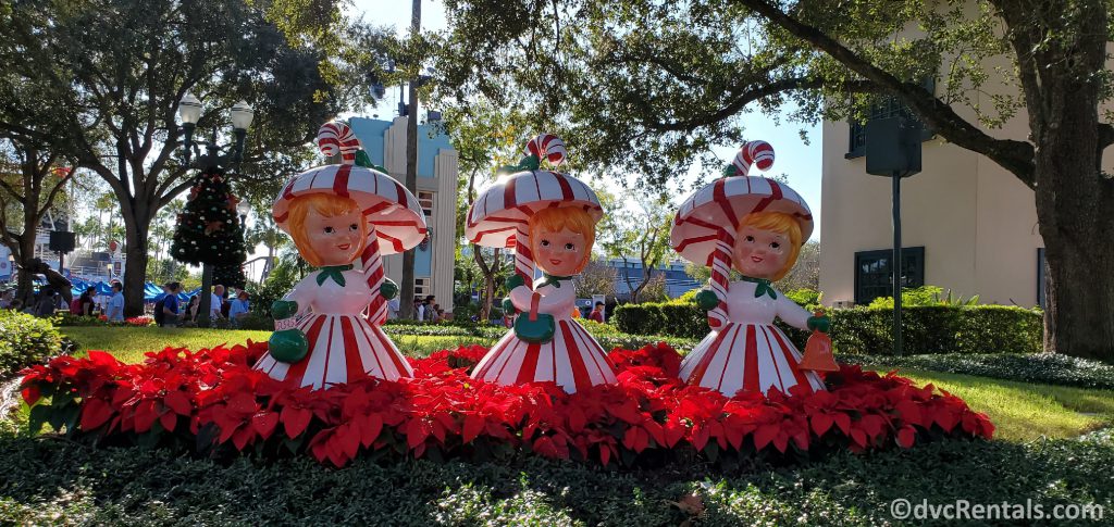 Christmas decorations at Disney’s Hollywood Studios