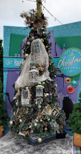 Haunted Mansion themed tree at the Christmas Tree Trail