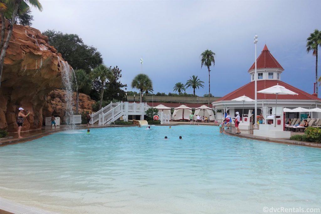 Poolside cabanas at the Villas at Disney’s Grand Floridian