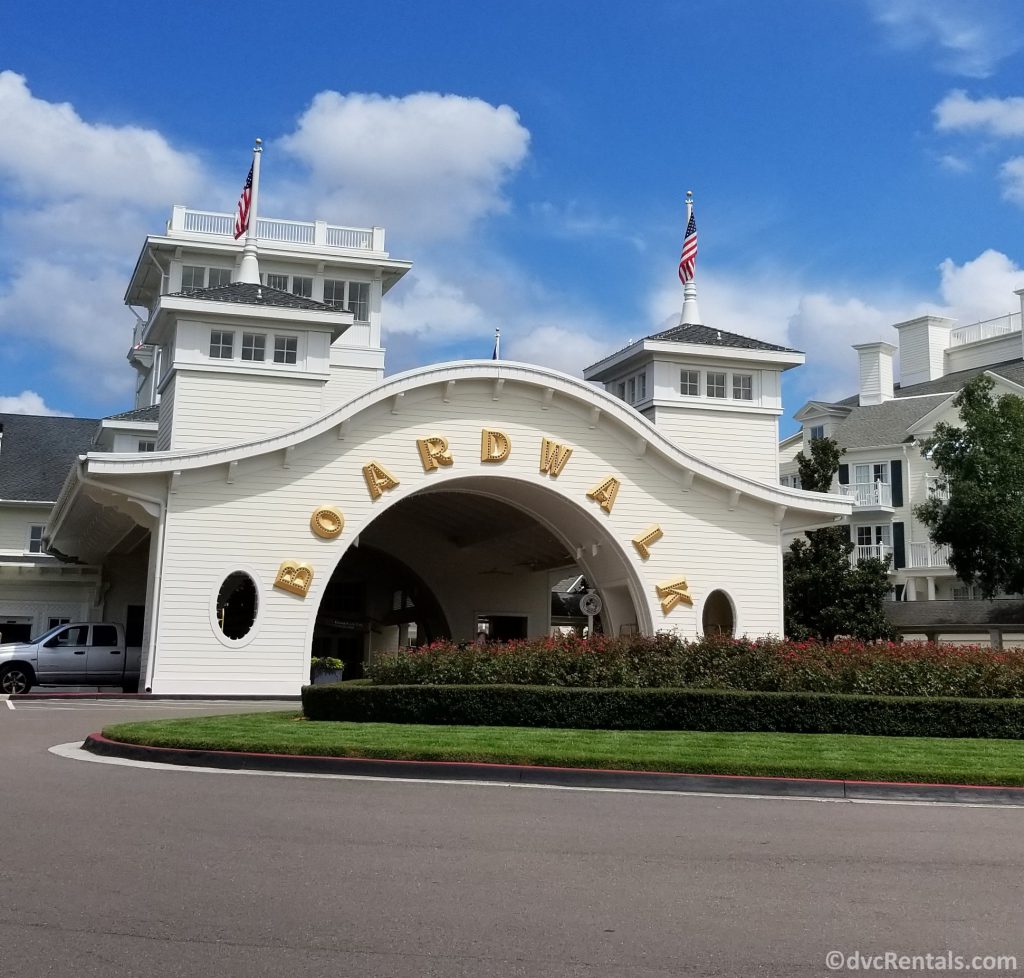 Entrance to Disney’s Boardwalk Villas