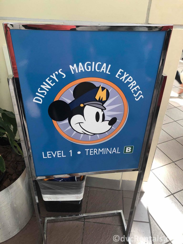 Signs for Disney’s Magical Express