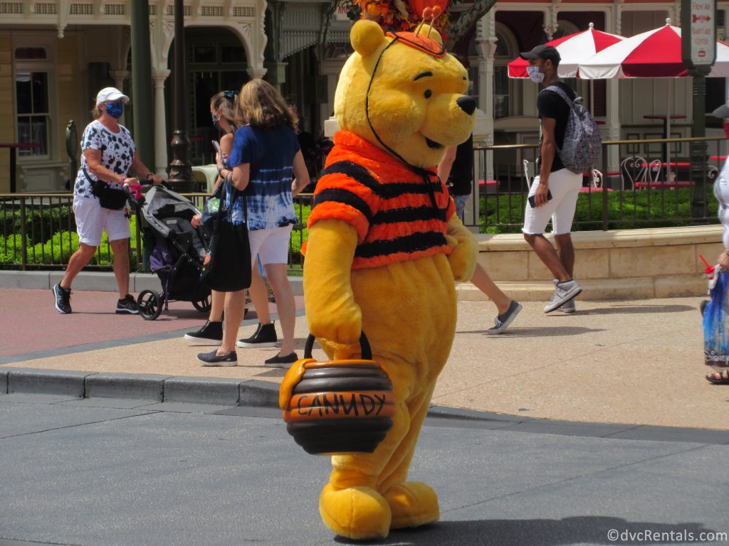 Winnie the Pooh in a Halloween Themed Character Cavalcades at the Magic Kingdom