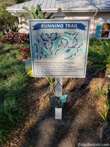 Map of a Running Trail at Disney’s Old Key West