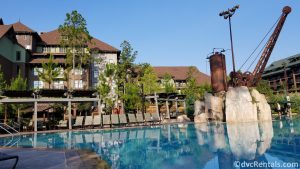 Leisure pool at Boulder Ridge Villas at Disney’s Wilderness Lodge
