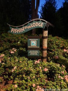 Fishing Sign from Boulder Ridge Villas at Disney’s Wilderness Lodge