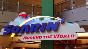 sign for Soarin’ Around the World